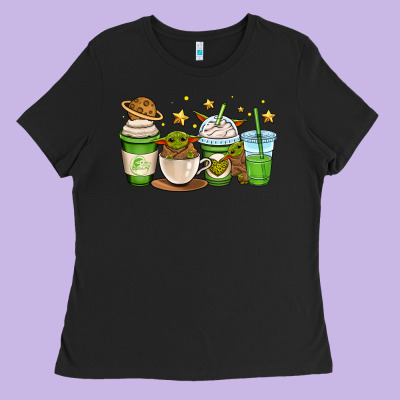 Fantastic Movie Character Coffee Cups Ladies Tee Designed By Oliviacreatesart