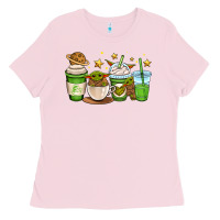 Bubblegum Pink fantastic movie character coffee cups Ladies Tee - OliviaCreatesArt