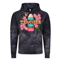Cloud Black teacher floral pencil Vintage Hoodie - BundleAndBundleShop