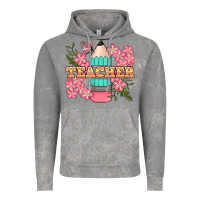 Cloud Rock teacher floral pencil Vintage Hoodie - BundleAndBundleShop
