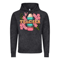 Vintage Black teacher floral pencil Vintage Hoodie - BundleAndBundleShop
