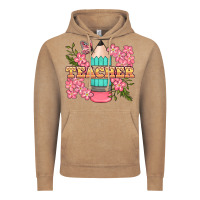 Vintage Coffee teacher floral pencil Vintage Hoodie - BundleAndBundleShop
