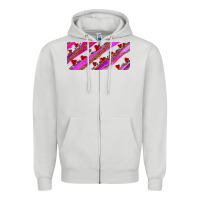 Dove Grey leopar and cowhide with heart candies Zipper Hoodie - AdoDesignShop