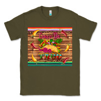 Army Green cinco de taco paper serape leopard wooden Classic Tee - Artiststas