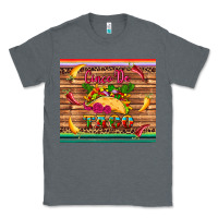 Charcoal Heather cinco de taco paper serape leopard wooden Classic Tee - Artiststas