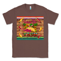 Chestnut cinco de taco paper serape leopard wooden Classic Tee - Artiststas