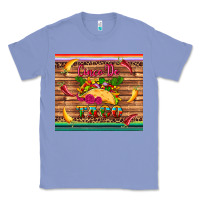 Colony Blue cinco de taco paper serape leopard wooden Classic Tee - Artiststas