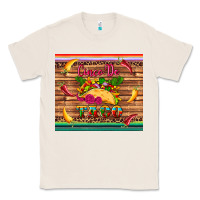 Natural cinco de taco paper serape leopard wooden Classic Tee - Artiststas
