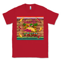 Red cinco de taco paper serape leopard wooden Classic Tee - Artiststas