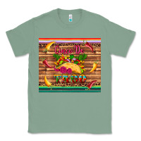 Sage cinco de taco paper serape leopard wooden Classic Tee - Artiststas