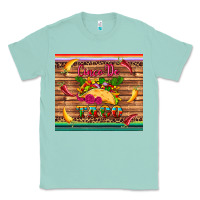 Seafoam cinco de taco paper serape leopard wooden Classic Tee - Artiststas