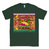 Sports Green cinco de taco paper serape leopard wooden Classic Tee - Artiststas