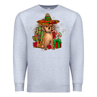 Heather Grey Chihuahua Christmas Premium Sweatshirt - JahusDesignShop