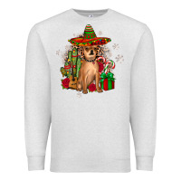 Oatmeal Heather Chihuahua Christmas Premium Sweatshirt - JahusDesignShop