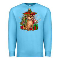 Ocean Blue Chihuahua Christmas Premium Sweatshirt - JahusDesignShop