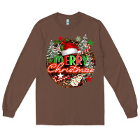 Chestnut Merry christmas Long Sleeve Tee - FaDigitalArtStudio