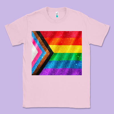 Pride Flag Classic Tee Designed By Cowgirlartshop
