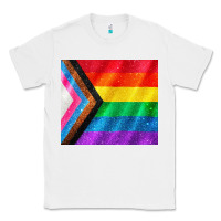 White Pride flag Classic Tee - CowGirlArtShop