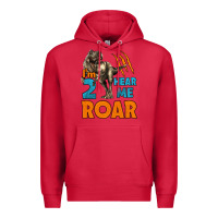 Cardinal i'm two hear me roar dinosaur birthday Premium Hoodie - LillyAllenDesigns