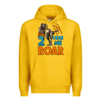 Lemon i'm two hear me roar dinosaur birthday Premium Hoodie - LillyAllenDesigns