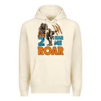 I'm Two Hear Me Roar Dinosaur Birthday Premium Hoodie | Teevron