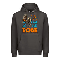 Smoke i'm two hear me roar dinosaur birthday Premium Hoodie - LillyAllenDesigns