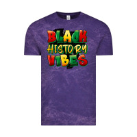 Cloud Purple black history vibes Vintage Tee - FaDigitalArtStudio