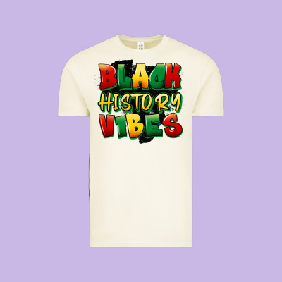 Black History Vibes Vintage Tee Designed By Fadigitalartstudio