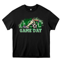Black Game day soccer Heavy Core Tee - HowdyJamesFarm