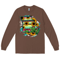 Chestnut Missouri Map Sunflower Cactus Serape Long Sleeve Tee - RanaPortraitStore