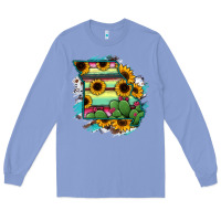 Colony Blue Missouri Map Sunflower Cactus Serape Long Sleeve Tee - RanaPortraitStore