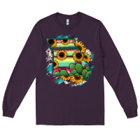 Plum Missouri Map Sunflower Cactus Serape Long Sleeve Tee - RanaPortraitStore