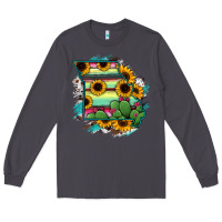 Smoke Missouri Map Sunflower Cactus Serape Long Sleeve Tee - RanaPortraitStore