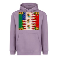 Lavender American flag mexico flag sunflower cactus Heavyweight Hoodie - JahusDesignShop