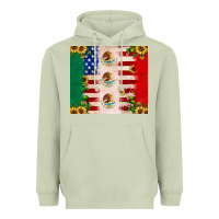 Matcha American flag mexico flag sunflower cactus Heavyweight Hoodie - JahusDesignShop