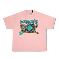 Salmon Mama's boy Mother's Day Urban Heavy Tee - FaDigitalArtStudio