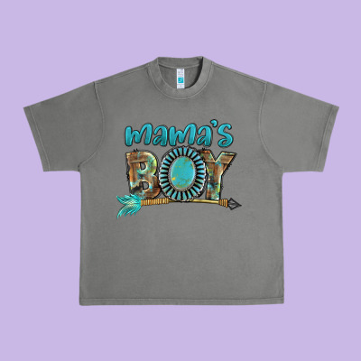 Mama's Boy Mother's Day Urban Heavy Tee Designed By Fadigitalartstudio