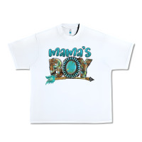 White Mama's boy Mother's Day Urban Heavy Tee - FaDigitalArtStudio