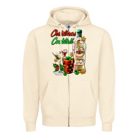 Sandshell christmas cocktail martini and gift Zipper Hoodie - AdoDesignShop