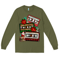 Army Green christmas cassette gemstone Long Sleeve Tee - FaDigitalArtStudio