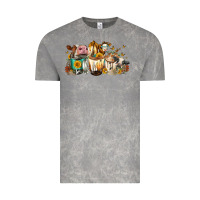 Cloud Rock Cows And Coffee Vintage Tee - FaDigitalArtStudio
