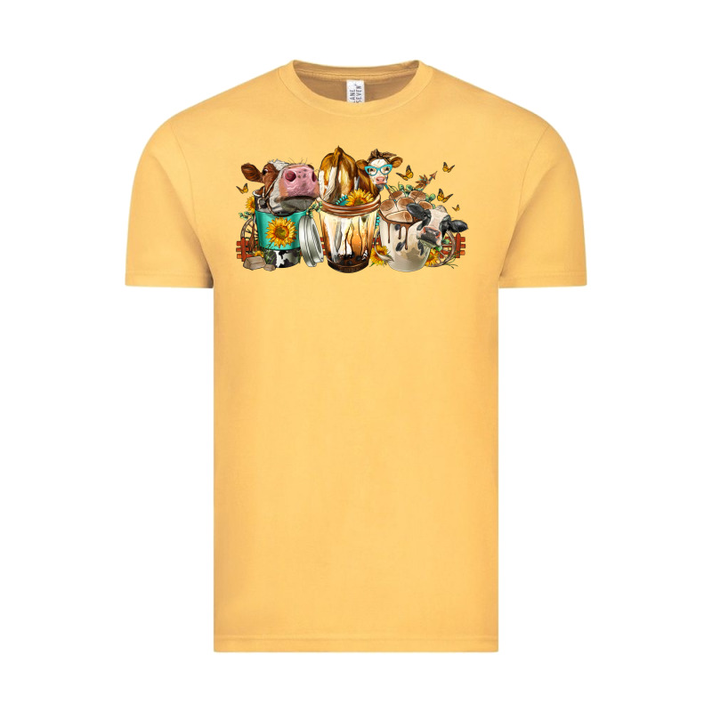 Cows And Coffee Vintage Tee by FaDigitalArtStudio | Teevron