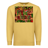 Antique Gold feliz navidad Christmas cactus leopard Premium Sweatshirt - JahusDesignShop