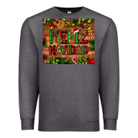 Charcoal Heather feliz navidad Christmas cactus leopard Premium Sweatshirt - JahusDesignShop