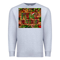 Heather Grey feliz navidad Christmas cactus leopard Premium Sweatshirt - JahusDesignShop