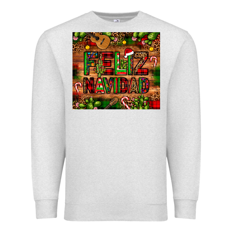 Feliz Navidad Christmas Cactus Leopard Premium Sweatshirt by JahusDesignShop | Teevron