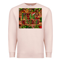 Pale Pink feliz navidad Christmas cactus leopard Premium Sweatshirt - JahusDesignShop