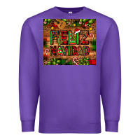 Purple feliz navidad Christmas cactus leopard Premium Sweatshirt - JahusDesignShop