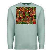 Seafoam feliz navidad Christmas cactus leopard Premium Sweatshirt - JahusDesignShop