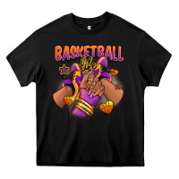 Black Basketball life afro girl sneakers Heavy Core Tee - RanaPortraitStore